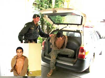 Casal é assaltado na Colônia Dom Pedro mas suspeito acaba preso