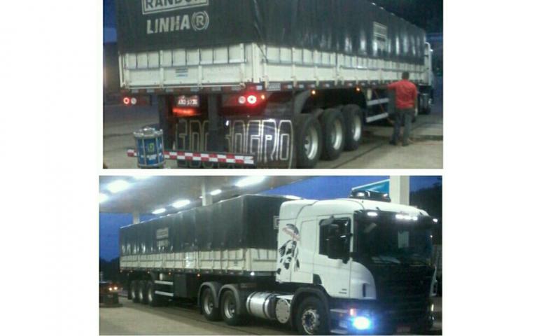 Scania furtada em Campo Largo encontrada em Araucária