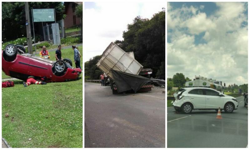 Vários acidentes na rodovia entre Curitiba e Campo Largo