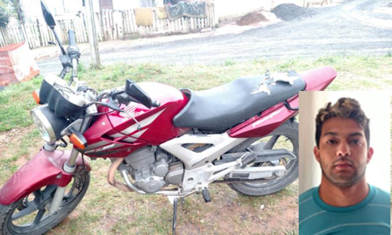 PM prende indivíduo foragido com moto furtada na Vila Campesi