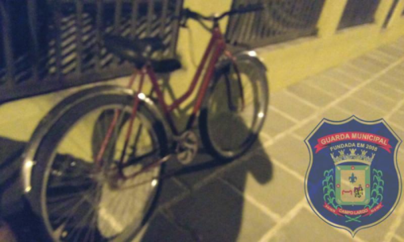 GM recupera bicicleta furtada e apreende menor