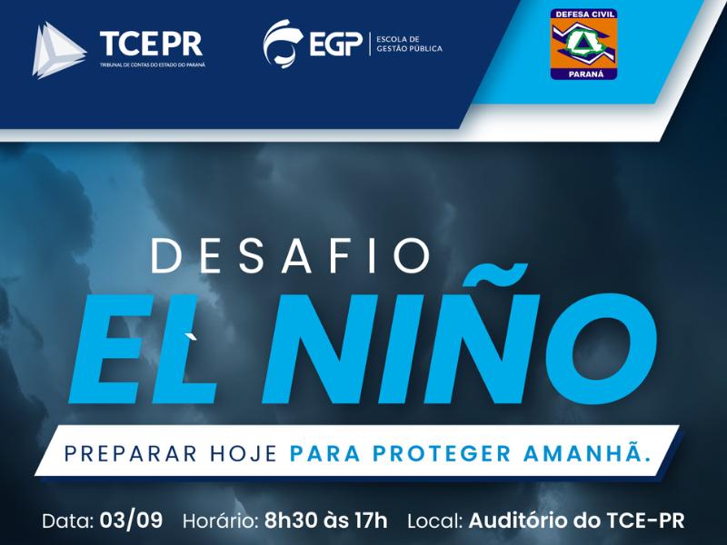 Desafio El Niño, do TCE-PR, quer envolver vereadores na prevenção de desastres 