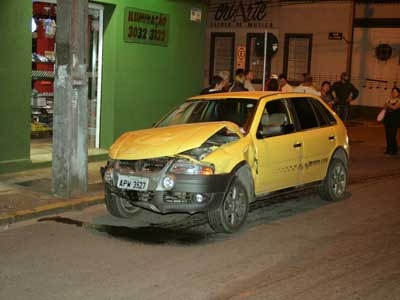 Acidente no cruzamento da Barão do Rio Branco