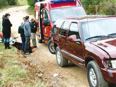 Motoqueiro se perde na curva 