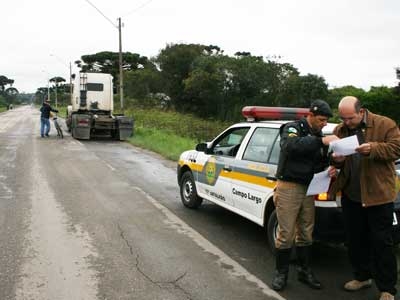 Caminhão roubado