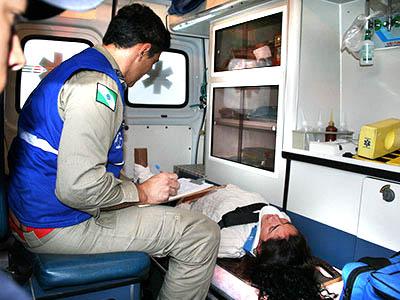 Siate socorre vítima de queda de moto