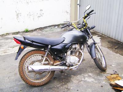 Moto furtada é recuperada