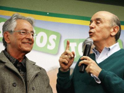 Feldmann e Gabeira apoiam Serra 