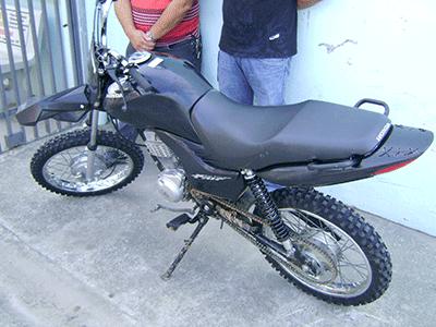 CG 125 roubada vira moto de trilha