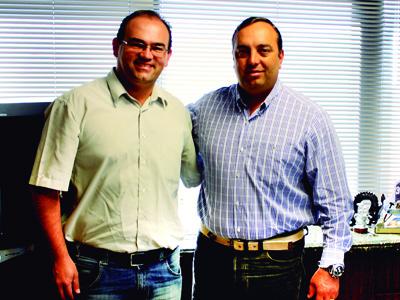 Carlos Andrade e Francischini  falam de aliança PSB/ PSDB