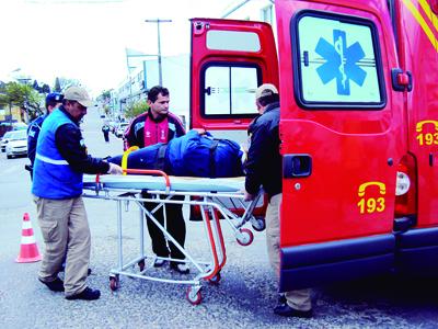 Motociclista ferido em acidente na Xavier da Silva