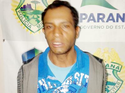 Suspeito de assalto foi preso pela Polícia Militar