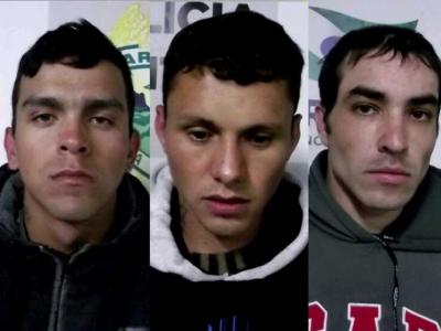 Três são recapturados em Campo Largo