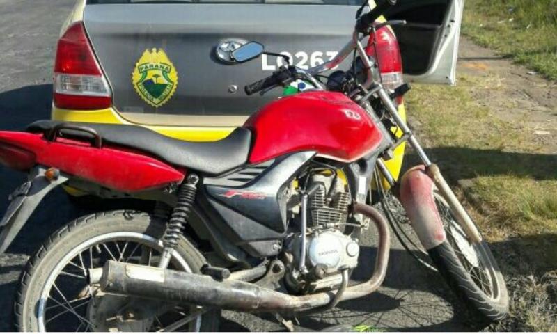 PM recupera moto roubada no Bom Jesus