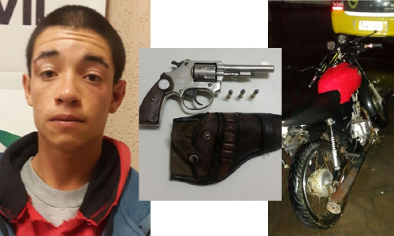 Após abordagem suspeito volta ao local procurar arma e é preso