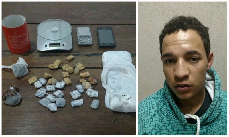 PM prende suspeito de tráfico na Vila Tripa