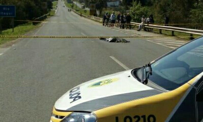 Homem morto a tiro na antiga BR 277 no Itaqui