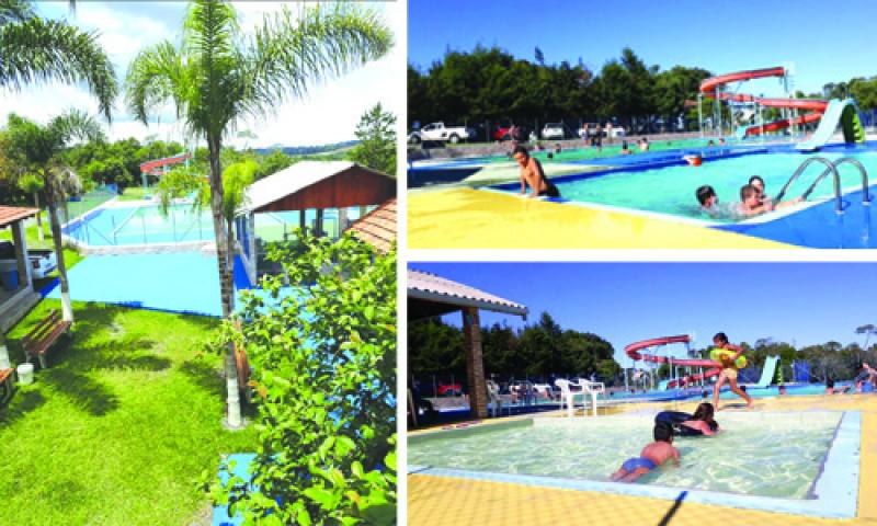 Espaço para o lazer e diversão no Parque Aquático Campo Largo