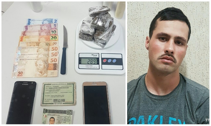 Polícia Militar prende suspeito de tráfico no Itaboa