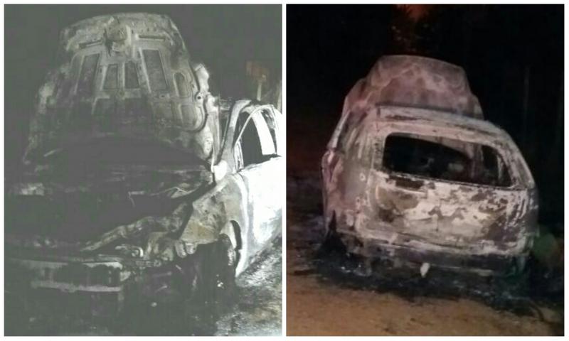 Focus roubado em Curitiba incendiado no Caratuva