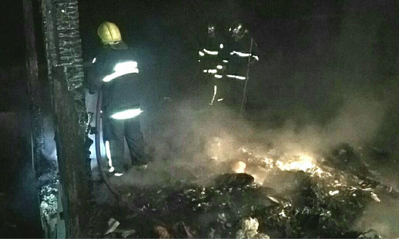 Residência consumida pelo fogo no Mato Chiqueiro