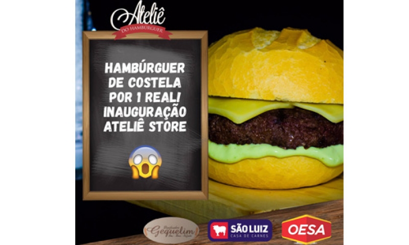 Hambúrguer a R$ 1 em evento beneficente neste dia 18