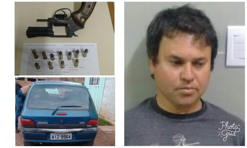 PM prende suspeito com arma de fogo