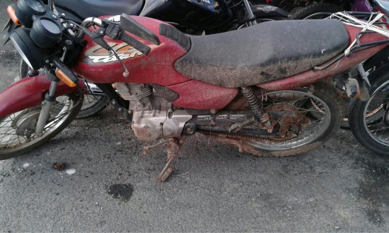 Moto roubada em março foi recuperada em Bateias