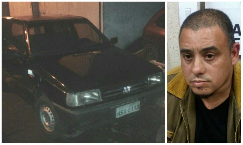Uno com alerta apreendido pela GM no São Marcos