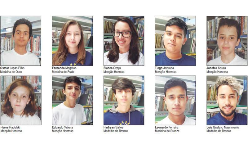 Estudantes do Clotário Portugal recebem medalhas e menção honrosa da OBMEP