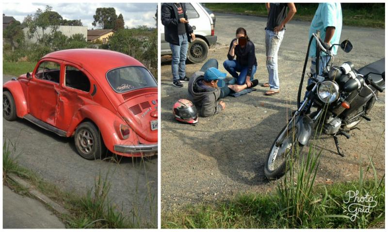 Motociclista ferido em acidente no São Vicente