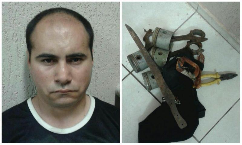 GM prende suspeito de furto de peças em Tornearia na Vila Operária