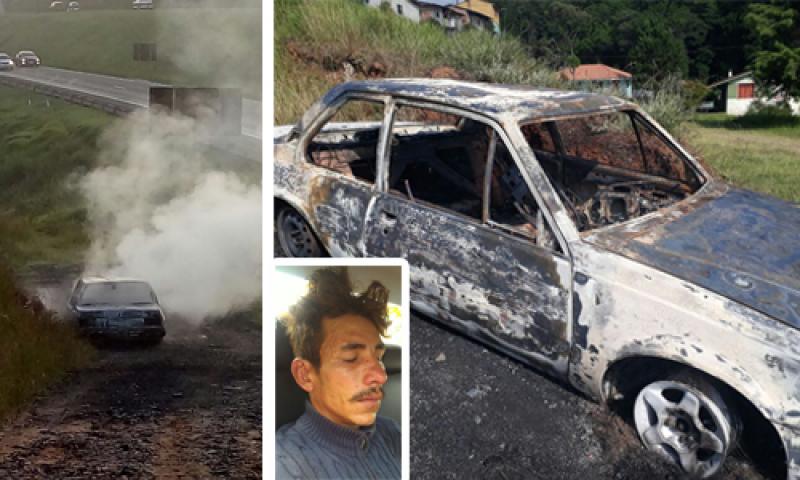PM prende suspeito de roubar e atear fogo em veículo da vítima