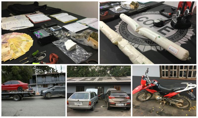 Polícia prende trio suspeito de integrar quadrilha de tráfico e roubo a bancos