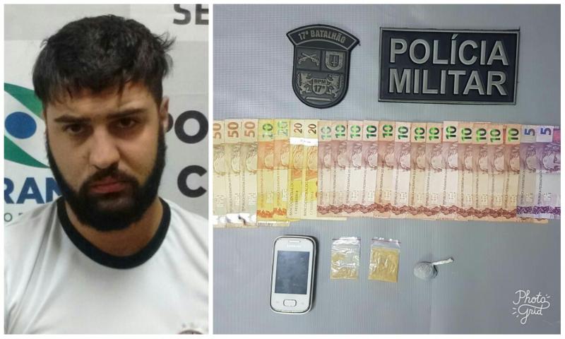PM prende novamente suspeito de tráfico de drogas