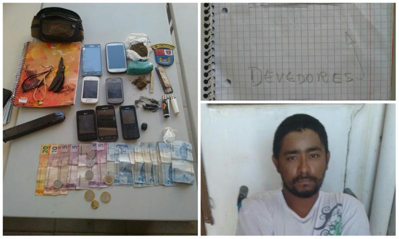PM prende suspeitos de tráfico de drogas na Popular Nova