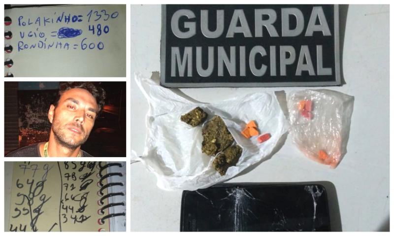 Suspeito de tráfico de drogas preso pela GM no Itaqui