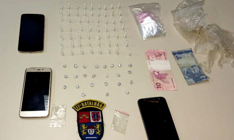 Foge da PM mas acaba preso com drogas no Dona Fina