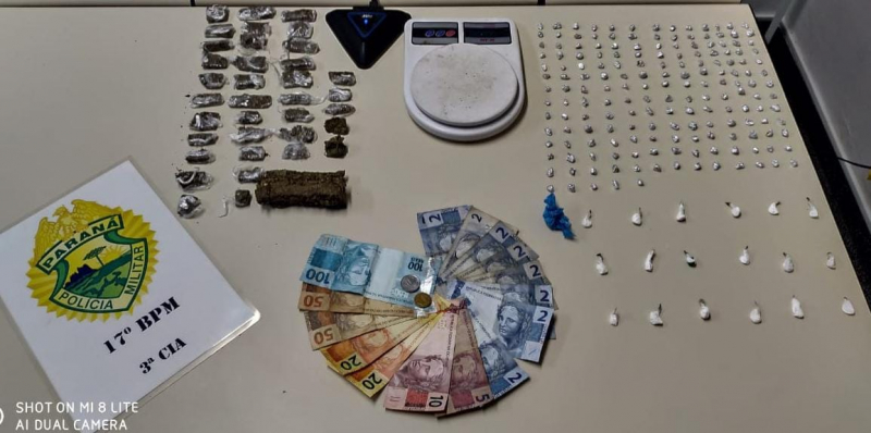 Indivíduo com Mandado de Prisão preso pela PM com drogas no Meliane