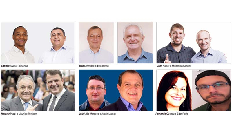 Seis candidatos a prefeito em Campo Largo