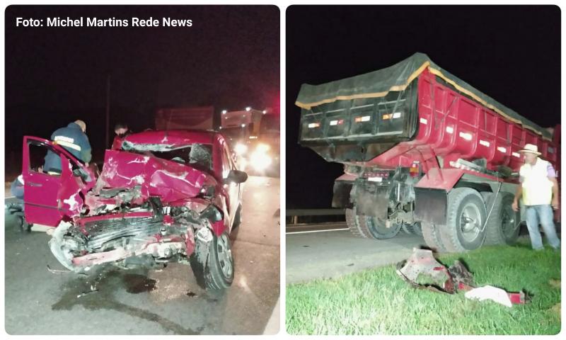 Uma vítima fatal em colisão traseira no Km 102 da 277