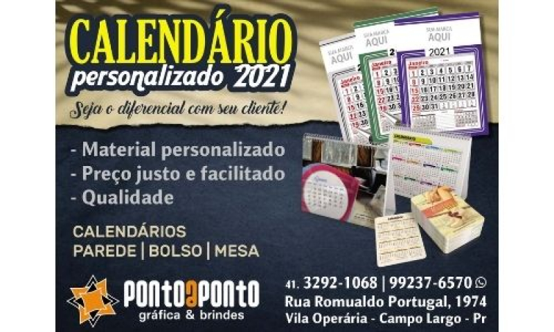 Personalização em diversos produtos e alta qualidade de impressão na Ponto a Ponto