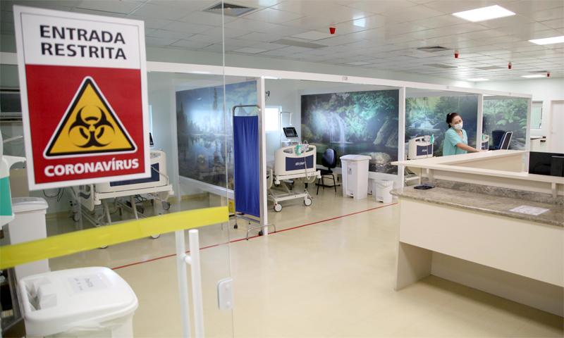 Estado reativou 304 leitos exclusivos para Covid-19 em uma semana