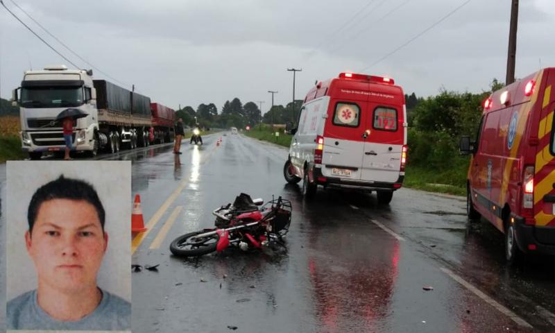 Jovem motociclista perde a vida em acidente na PR-510 no Campo do Meio