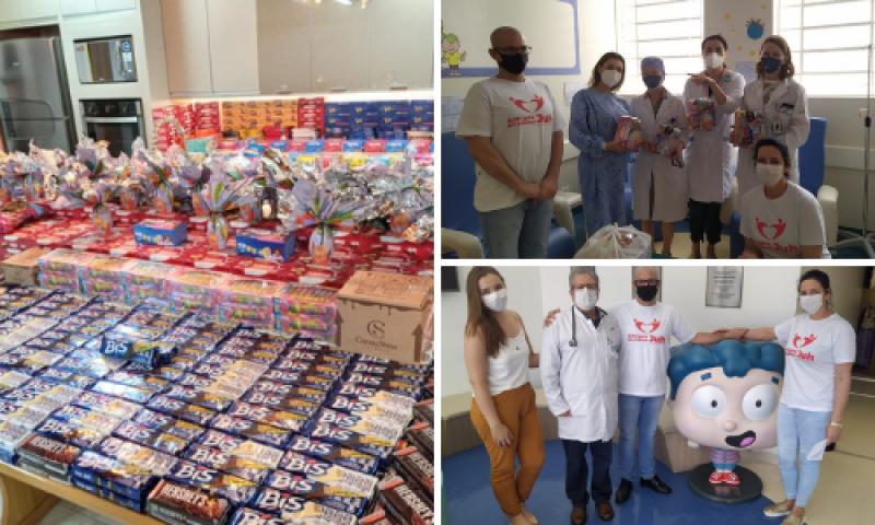 320 crianças com câncer atendidas na  campanha de Páscoa do Amigos do Eterno Juh 