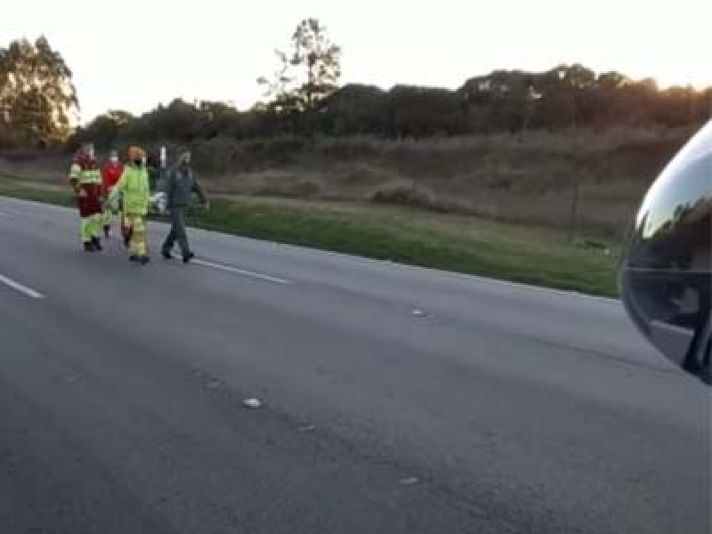 BPMOA socorre motociclista na 277 em São Luiz do Purunã