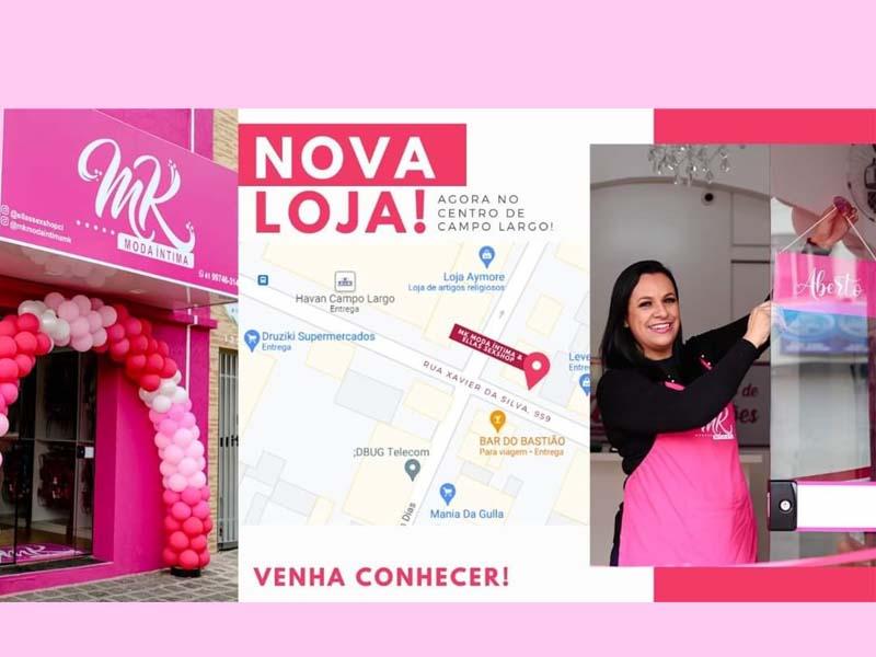 MK Moda Íntima e Ellas Sex Shop com nova loja no Centro