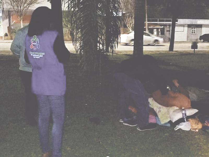 População em situação de rua conta com acolhimento em noites de frio intenso