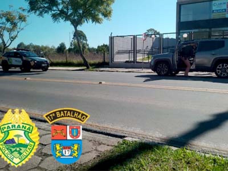 Mulher presa com Renegade roubado após mais uma intervenção do CIOSP