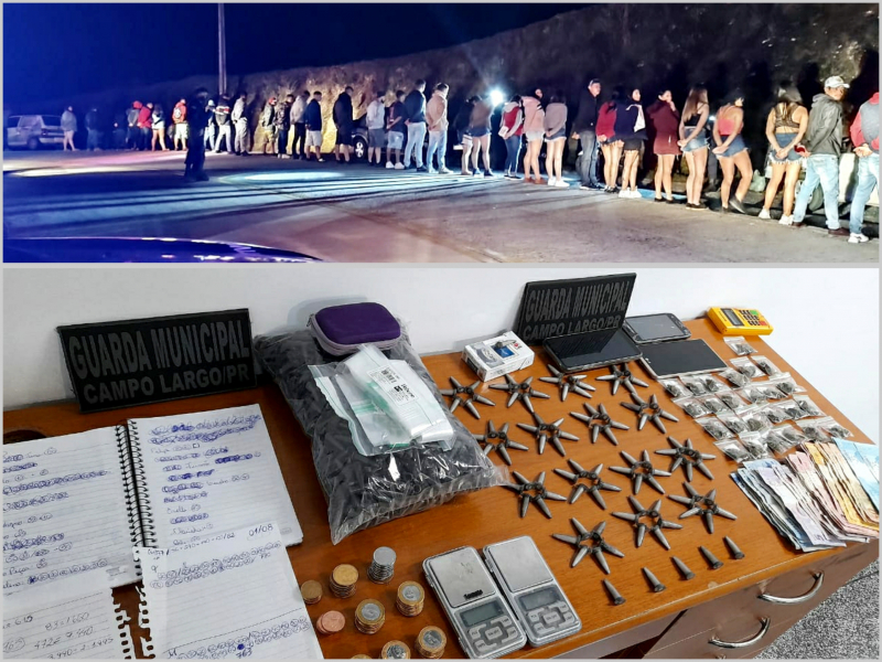 Casal preso com drogas e dois indivíduos presos com mandados na Operação Azul